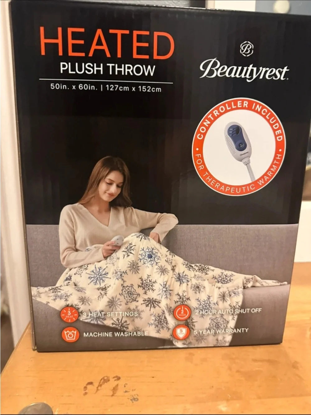 Beauty rest heated plush